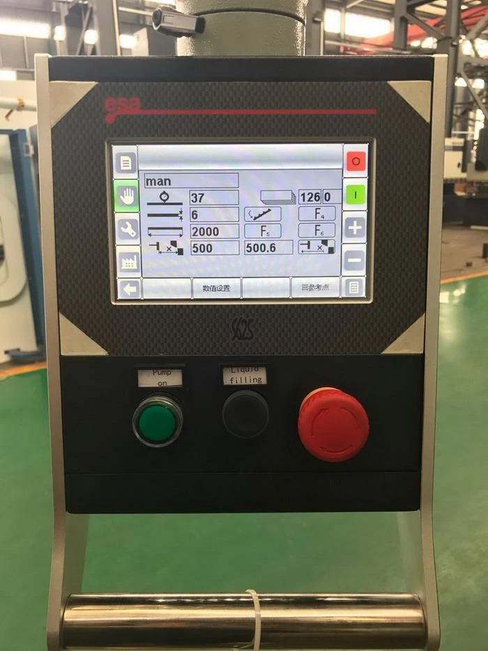 Italy made VR 4 axis ESA S625 CNC VR 4M Guillotine Shear controller 12mm 13ft cutting machine